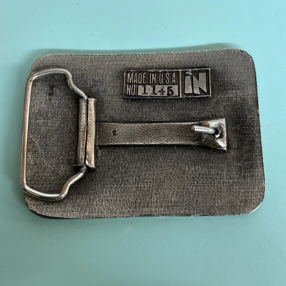 Vintage 1970s Triumph TR7 Car Belt Buckle 3 1/2